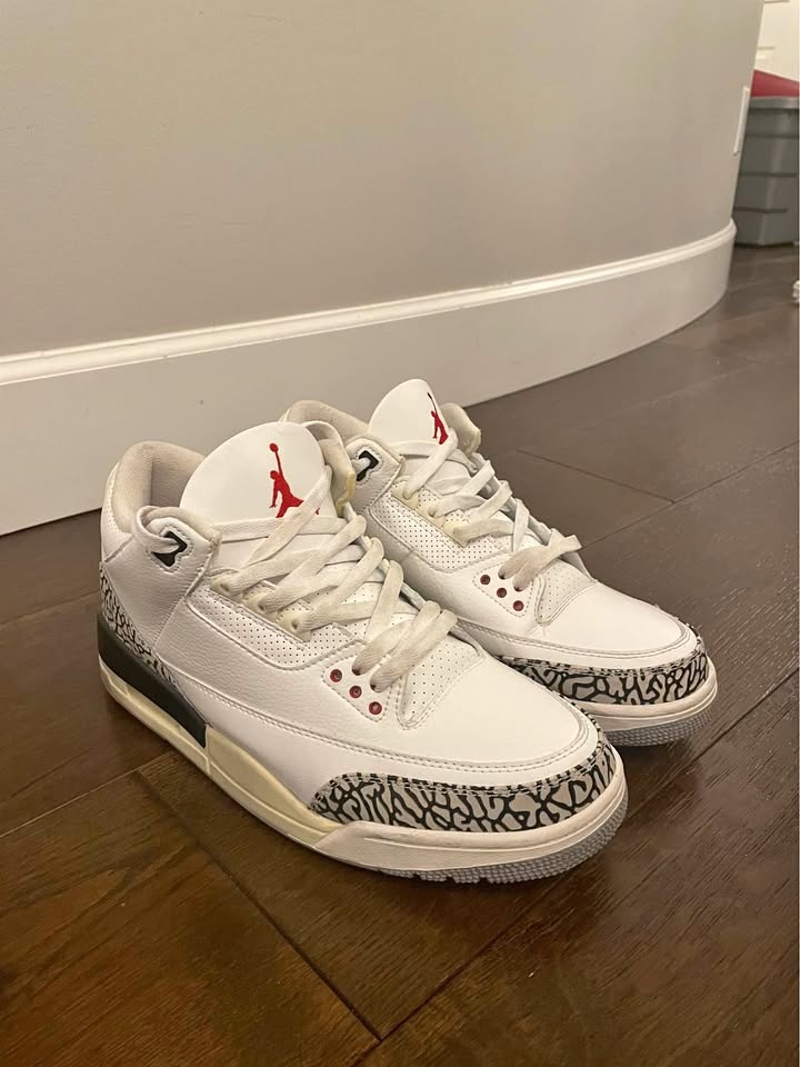 JORDAN 3 WHITE CEMENT SIZE 13US