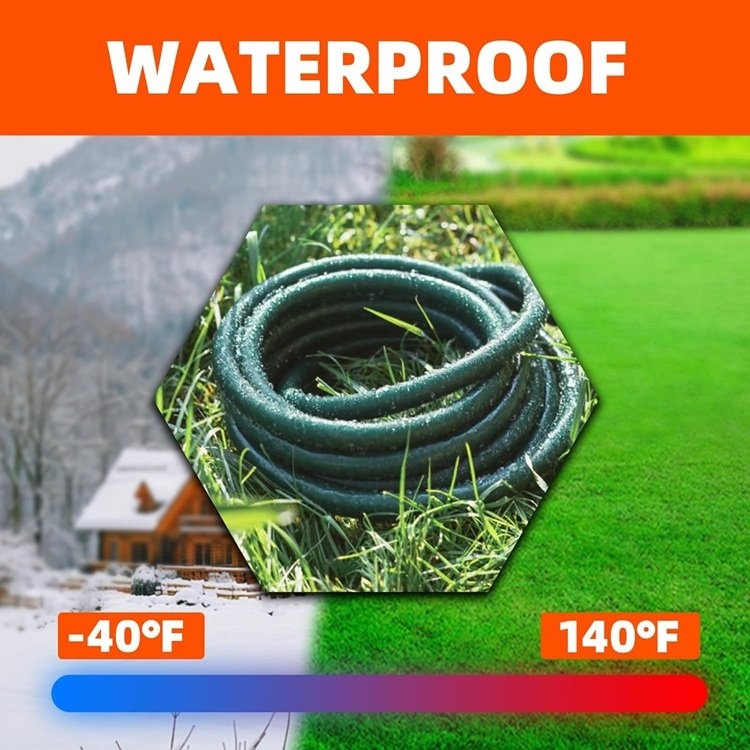 100 FT Green Outdoor Extension Cord - Waterproof - photo 3