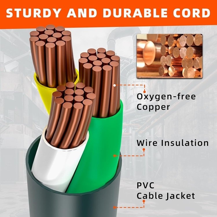 100 FT Green Outdoor Extension Cord - Waterproof - photo 4