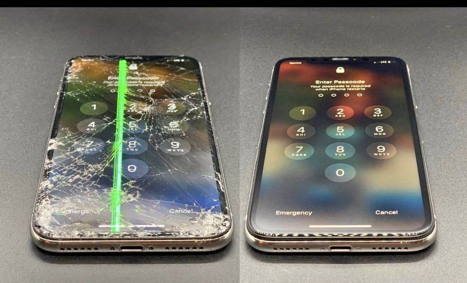 Mobile Phone Screens Battery Data Transfer