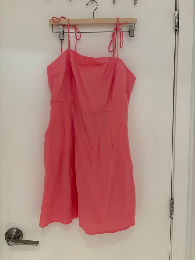 Old Navy Pink Strappy Dress with Pockets - Large