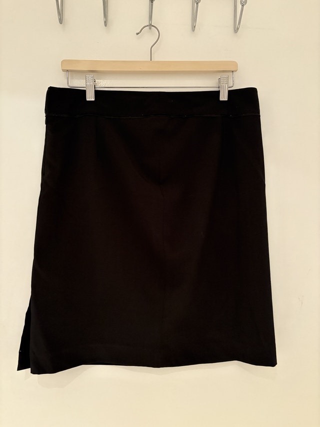 Black pencil skirt with slit by Austin Reed (size 14)