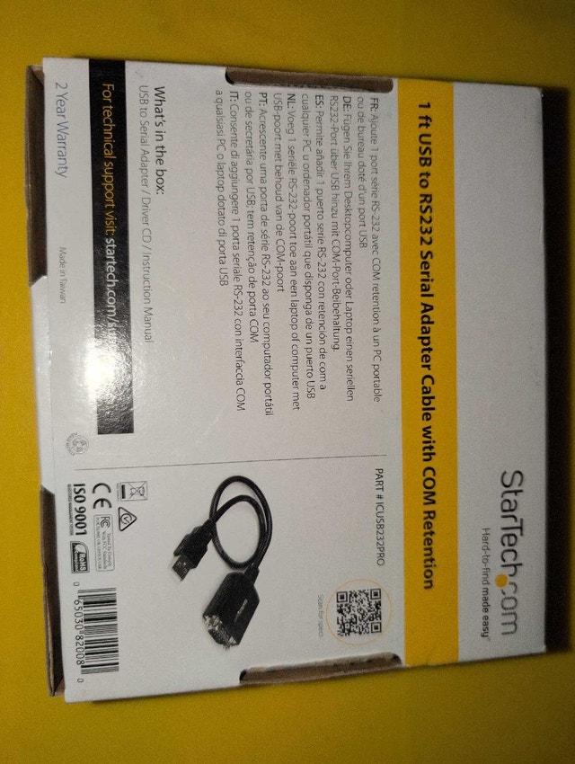 StarTech USB to RS232 Adapter ICUSB232PRO - photo 4