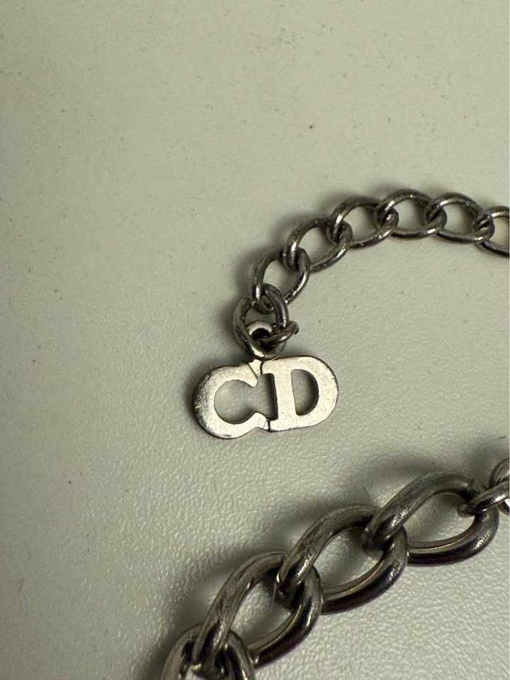 Authentic Silver toned Christian Dior Bracelet - photo 2