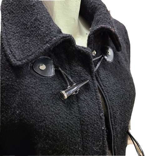 Calvin Klein Women's Wool Blend Coat - Black, Size SP - photo 2