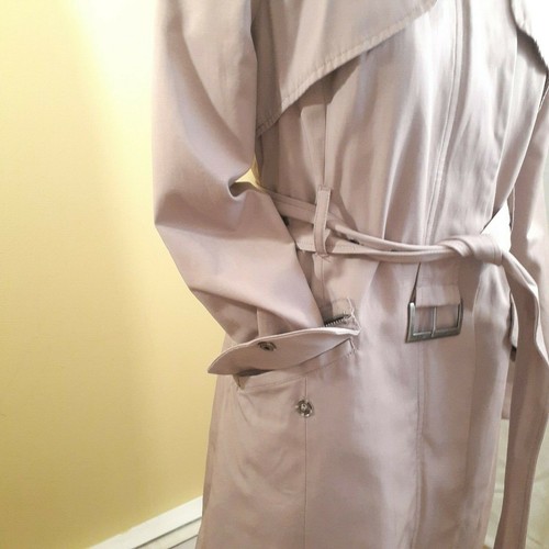COLE HAAN Womens Tan Belted Trench Coat - Size Medium - photo 4