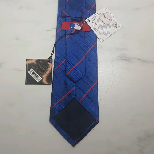 Cubs 100% Silk Neck Tie Oxford Woven Blue Red NWT - photo 3
