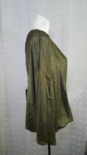 Gabrielle Union by NY&CO Dolman Sleeve Metallic Blouse M - photo 4