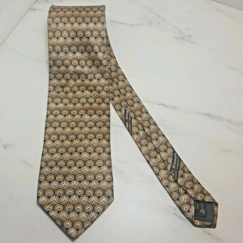 Ermenegildo Zegna Silk Tie - Silver/Gold