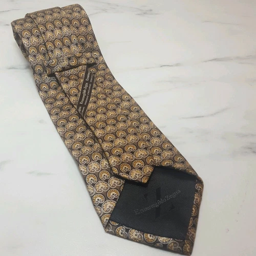 Ermenegildo Zegna Silk Tie - Silver/Gold - photo 4