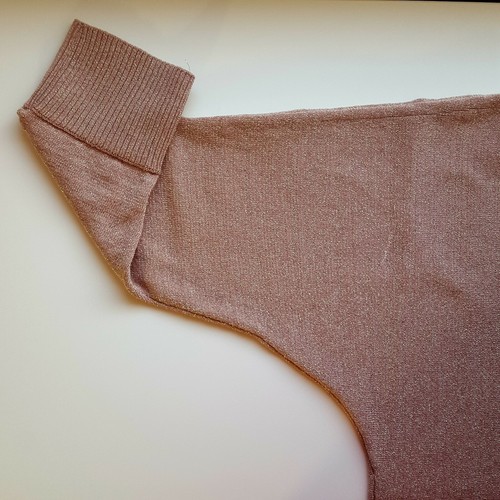 Cable & Gauge Sweater Top Women's Size S 3/4 Dolman Sleeve Pale - photo 2