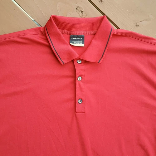 NIKE GOLF fit-Dry Men's Red Polo Shirt Size L - photo 2