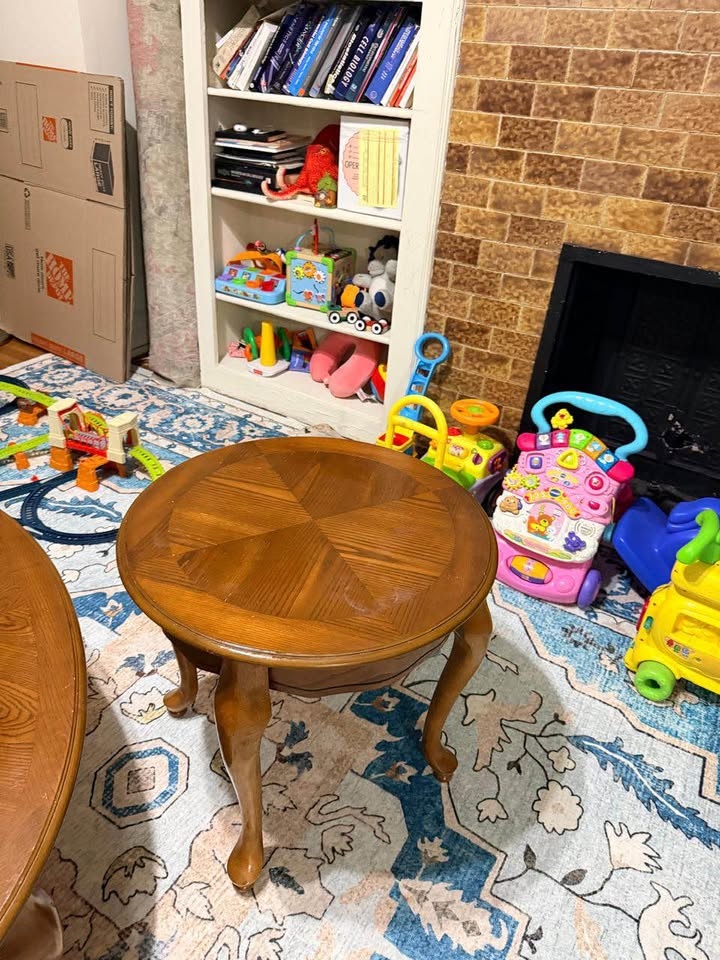 Round side table