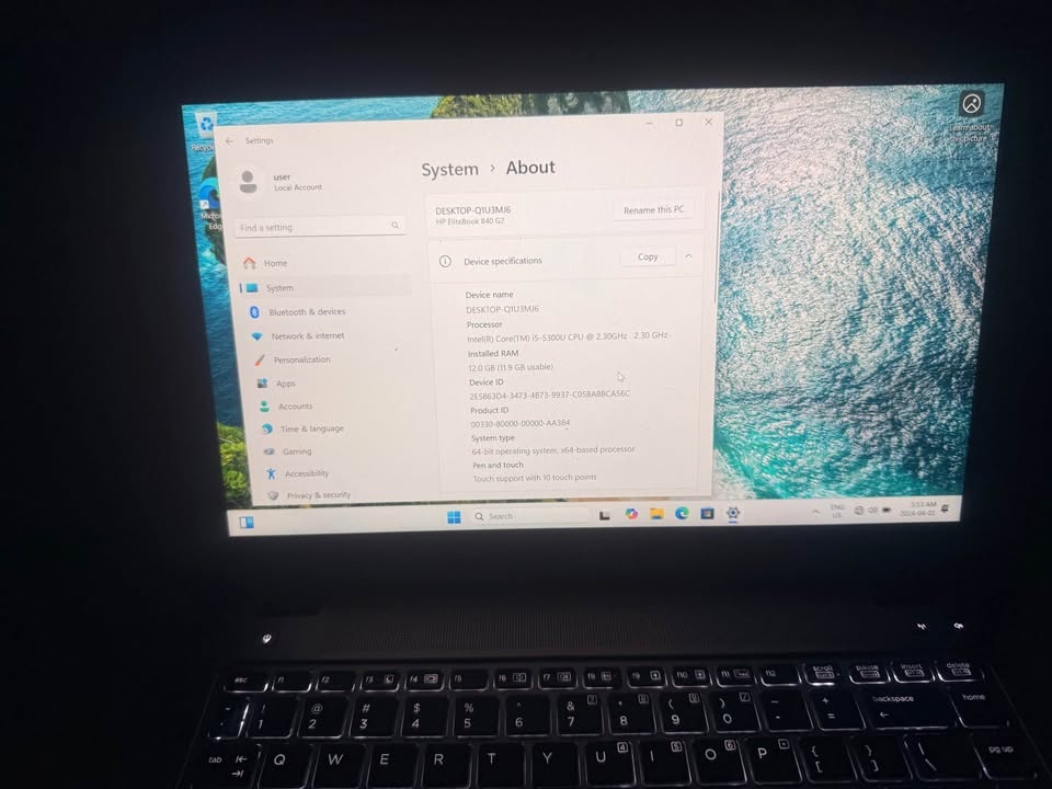 HP EliteBook 840 G2 | 12GB RAM | 600GB | Touchscreen | Win 11 Pr - photo 3