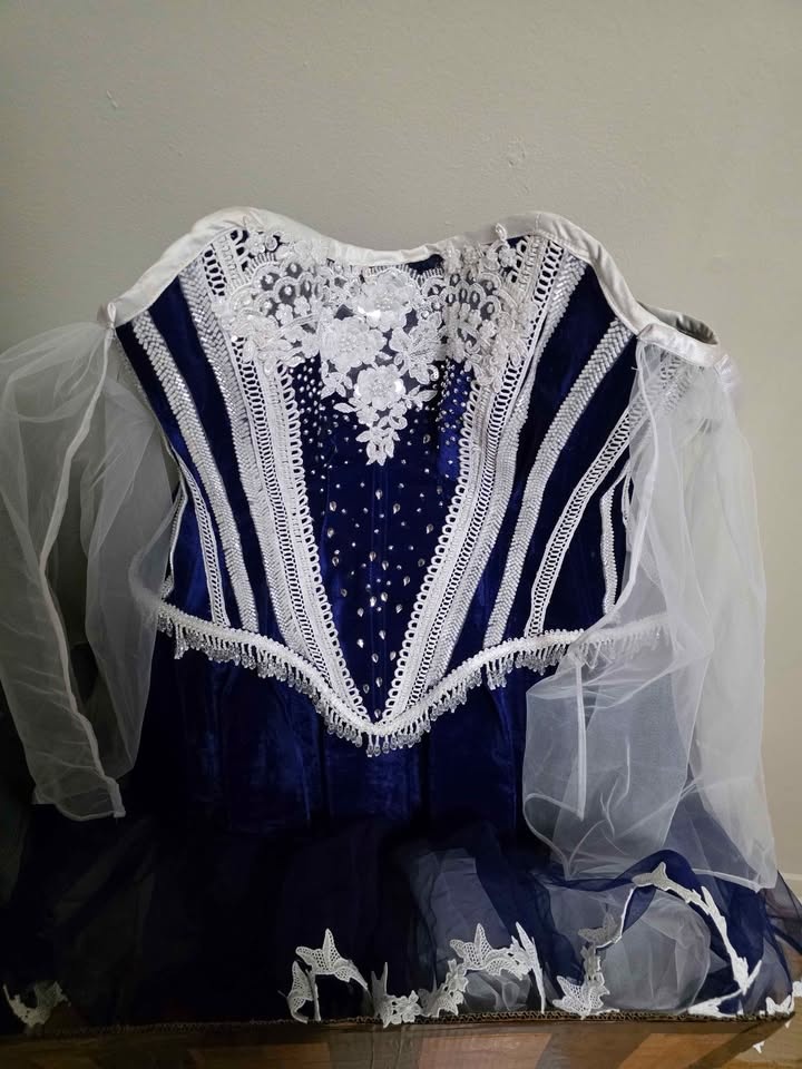 Dark Blue Plus Size Corset Dress - photo 3