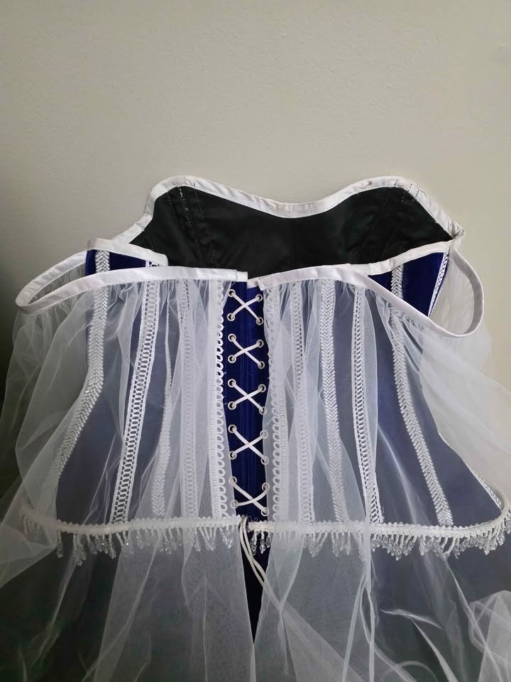 Dark Blue Plus Size Corset Dress - photo 4