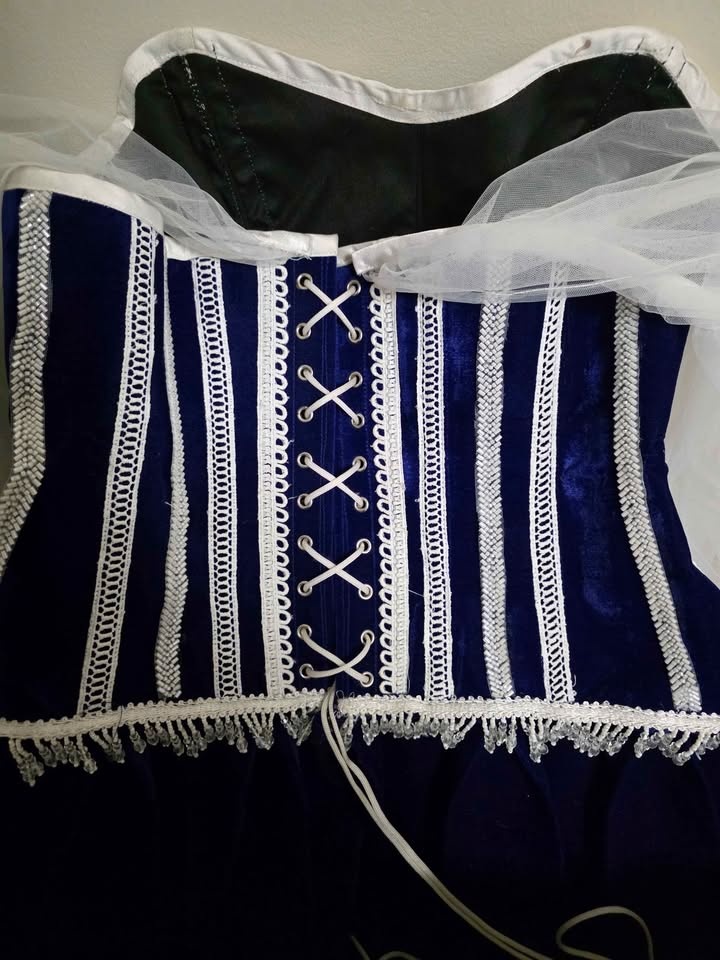 Dark Blue Plus Size Corset Dress - photo 5