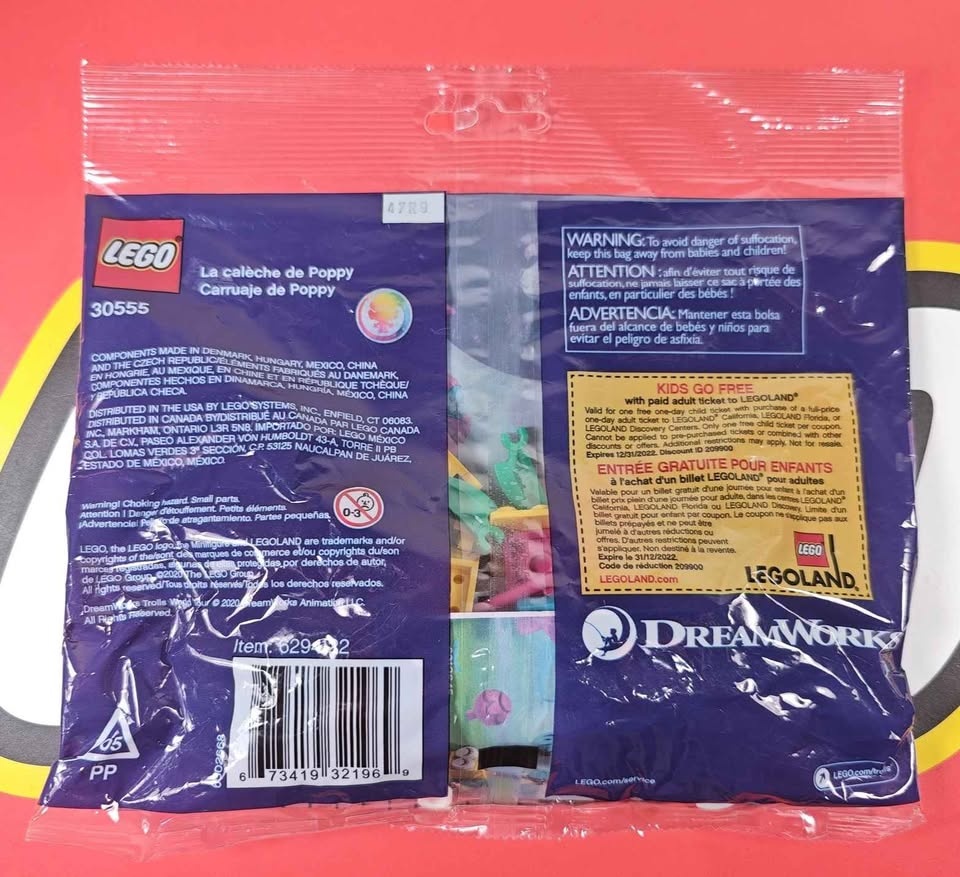 CLEARANCE Lego Trolls World Tour 30555 Poppy's Carriage polybag - photo 3