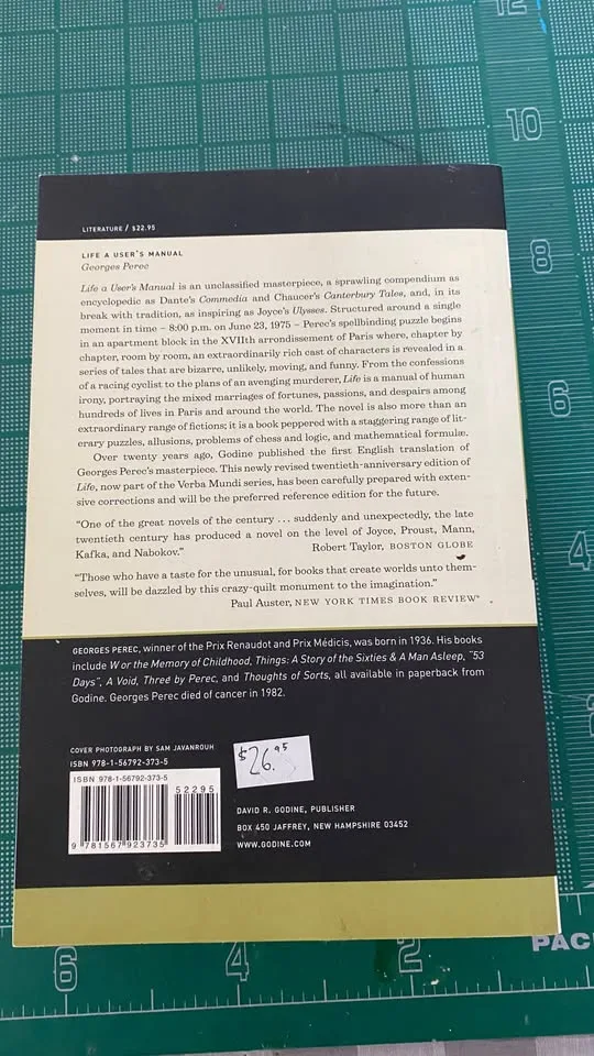 NEW Book- Life A User's Manual image indicator(3)