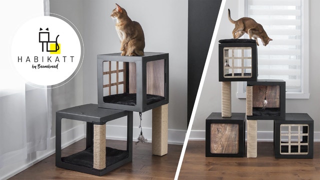 Fun cat tree house with padding by BeOneBreed - photo 3