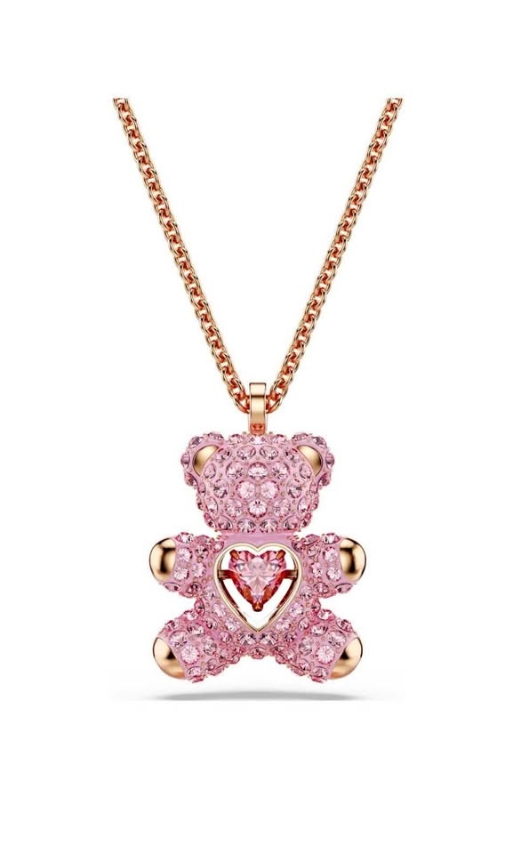 Swarovski Pink Teddy Necklace