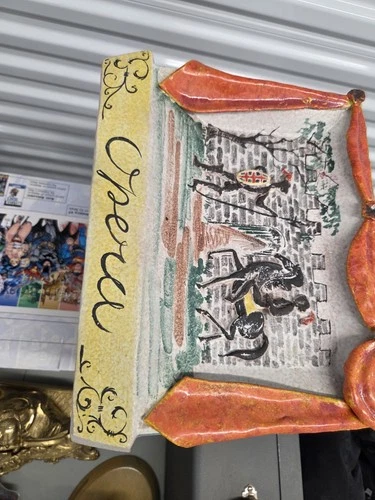 Vintage Italian Terracotta Wall Plaques - Opera & Balletto - Set - photo 4