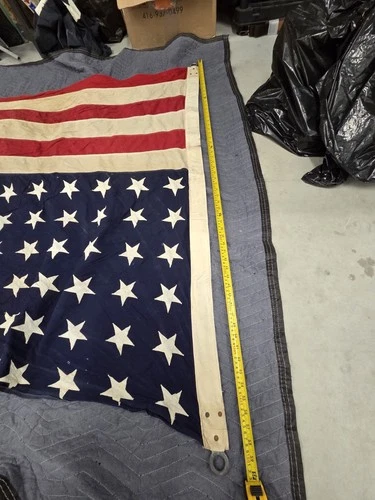 WWII Era 48-Star U.S. Flag – 8x5 Ft – Sewn Stars – Cotton Buntin - photo 2