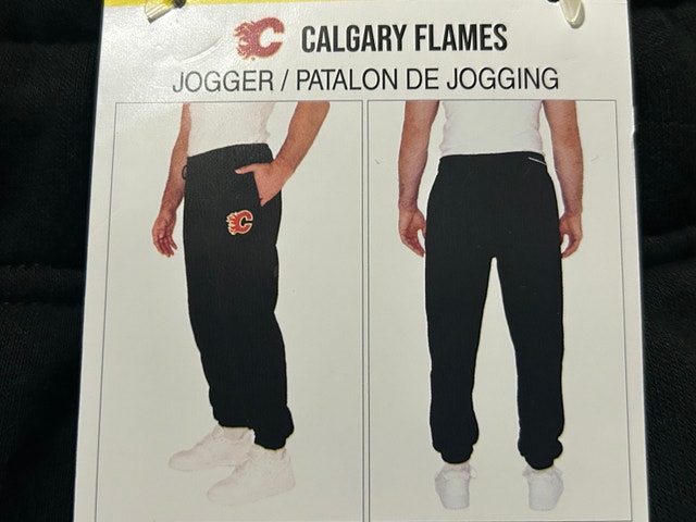 Brand New NHL Calgary Flames Fleece Joggers