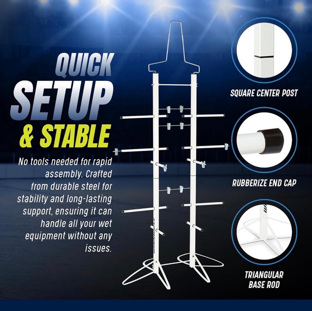 Brand New Winnwell Deluxe Hockey Equipment Rack - photo 4