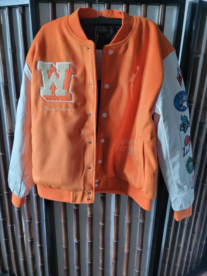 Women Run The Court WNBA Varsity Letterman Jacket - photo 3