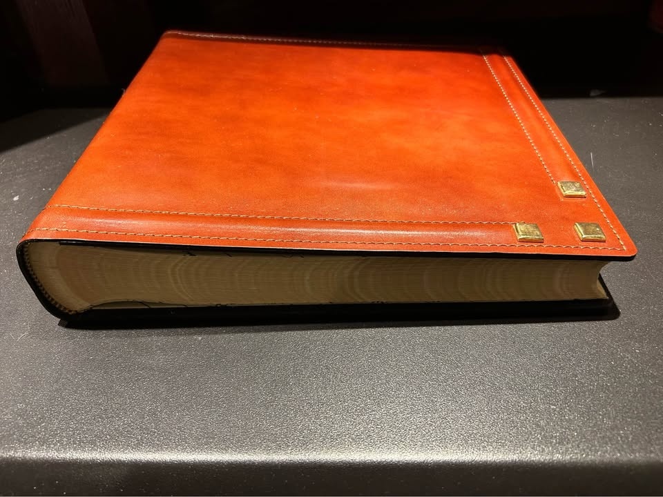 Italian Leather Bound Photo Album Scrapbook - photo 2