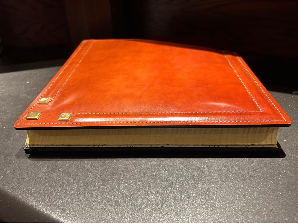 Italian Leather Bound Photo Album Scrapbook - photo 3