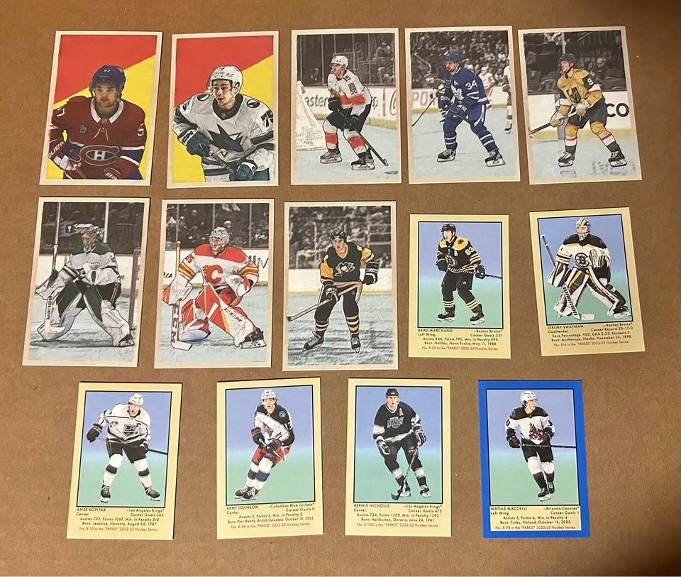 Lot Of 14 Parkhurst Champions ‘51 & ‘52 Retros Mini Parkies Inse