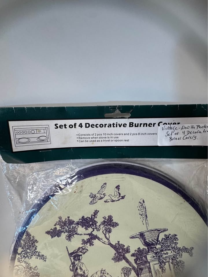 VINTAGE Decorative Burner Covers (Set of 4) - New - photo 2