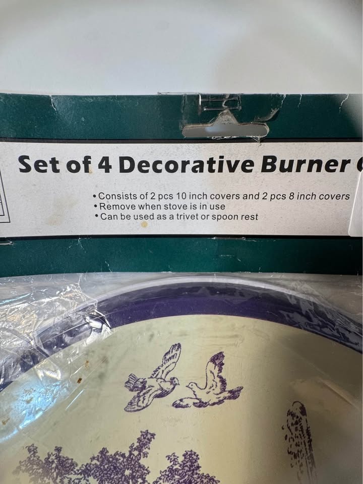VINTAGE Decorative Burner Covers (Set of 4) - New - photo 5