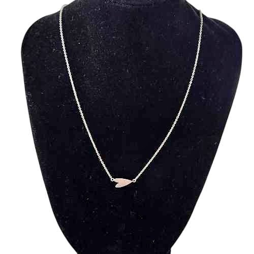 Tashi 925 Sterling Silver Heart Necklace | Minimalist Dainty Jew