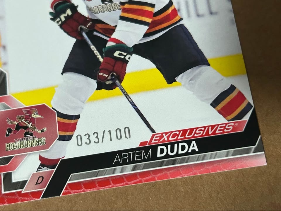 2024-25 AHL Artem Duda Star Rookies UD Exclusives /100 - photo 2