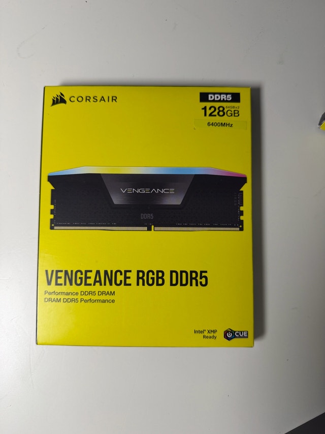 128GB Corsair Vengeance RGB DDR5 RAM 6400MHz