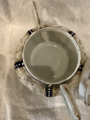 Classic English Tea Style Sugar Dish With Lid And Creamer - photo 3