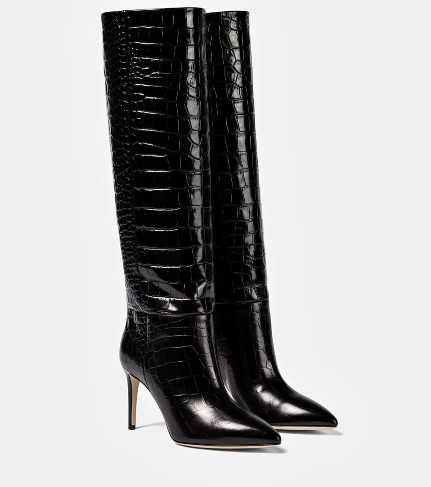 CLOSET SALE: Paris Texas Croc-Style Stiletto Boots