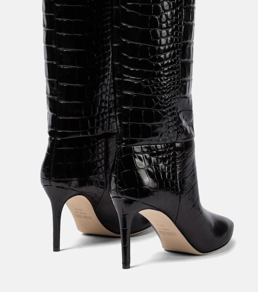 CLOSET SALE: Paris Texas Croc-Style Stiletto Boots - photo 2