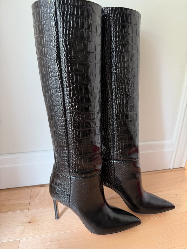 CLOSET SALE: Paris Texas Croc-Style Stiletto Boots - photo 3