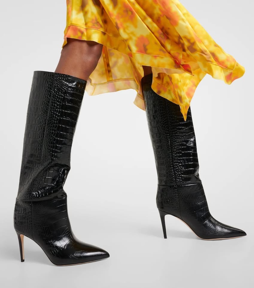 CLOSET SALE: Paris Texas Croc-Style Stiletto Boots - photo 5