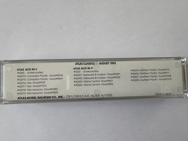 N Scale ATLAS ALCO RS-3 CP 8441 for sale - photo 2
