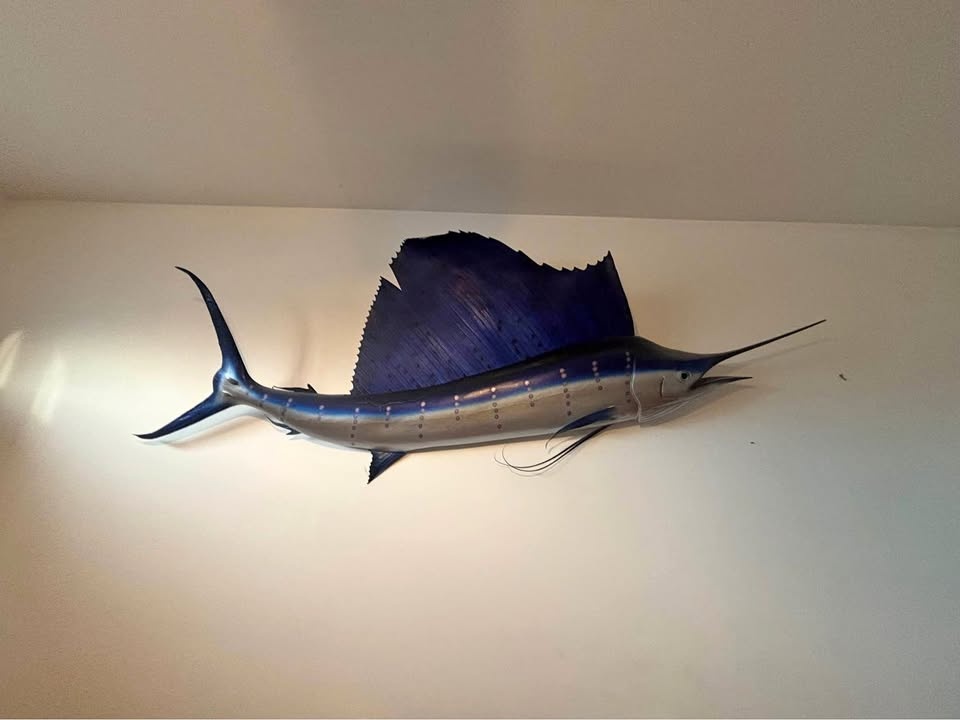 Oversized Sailfish Wall Mount – 8 Ft Fiberglass Replica