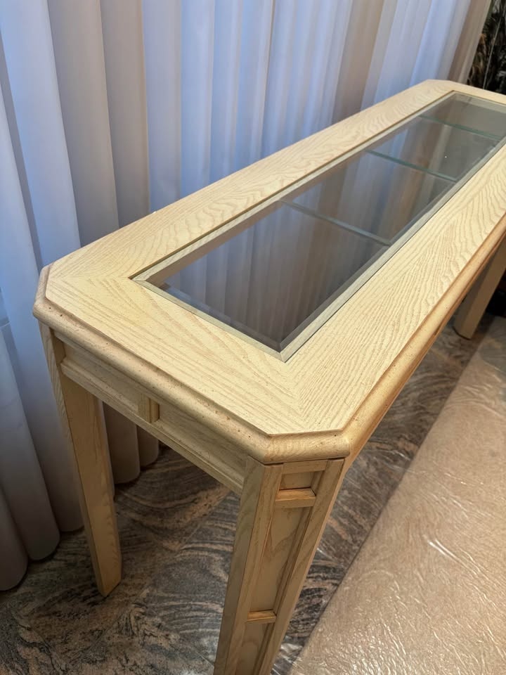 Stanley Furniture Glass-Top Living Room Table Set - Solid Wood - photo 3