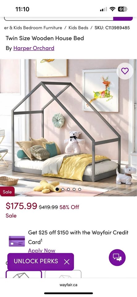 Full Size Toddler House Bed