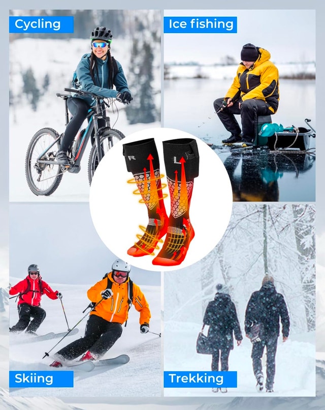 Brand New Karbon Heated Bluetooth Ski Socks
