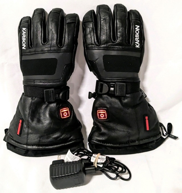 Brand New Karbon Heated Leather Winter Ski Gloves - photo 2