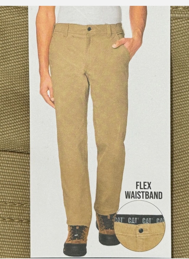 Brand New CAT Caterpillar Flex Waistband Utility Pant Tan - photo 4